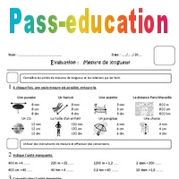 Mesure De Longueur Cm M Km Examen Evaluation Eme Primaire Pass