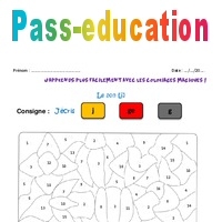 Son j  Coloriage magique  2eme Primaire  Pass Education