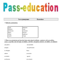 Synonymes Ce Exercices Vocabulaire Cycle Pdf Imprimer