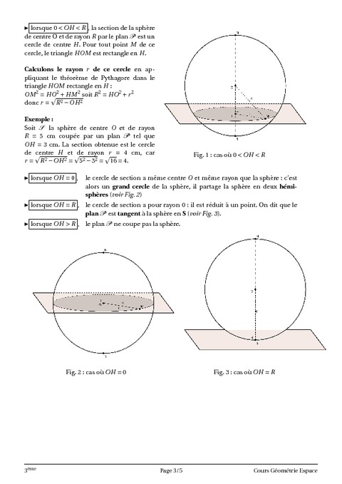 Dans L’espace – 3ème – Géométrie – Cours – Exercices – Collège ...