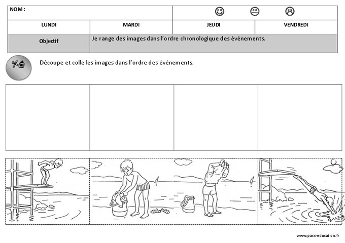 Ordre chronologique - Images séquentielles - Maternelle – Petite ...
