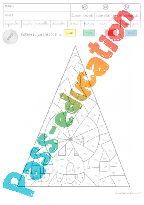Coloriage Magique Formes Gs