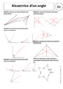 Bissectrice d un angle 6ème Exercices corrigés Angles Pass