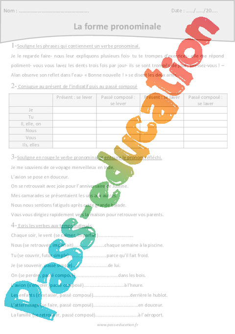 les-verbes-pronominaux-exercices-au-present-pdf