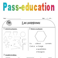 Carré, triangle et rectangle - Ce1 - Exercices sur les Côtés et sommets du polygone - Pass Education