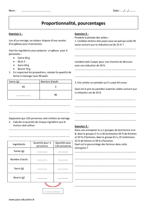 Proportionnalit Pourcentages 3 me Exercices Corrig s Pass proportionnalit-pourcentages-3-me-exercices-corrig-s-pass