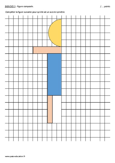 Symétrie Axiale - 6ème - Evaluation à Imprimer - Pass Education