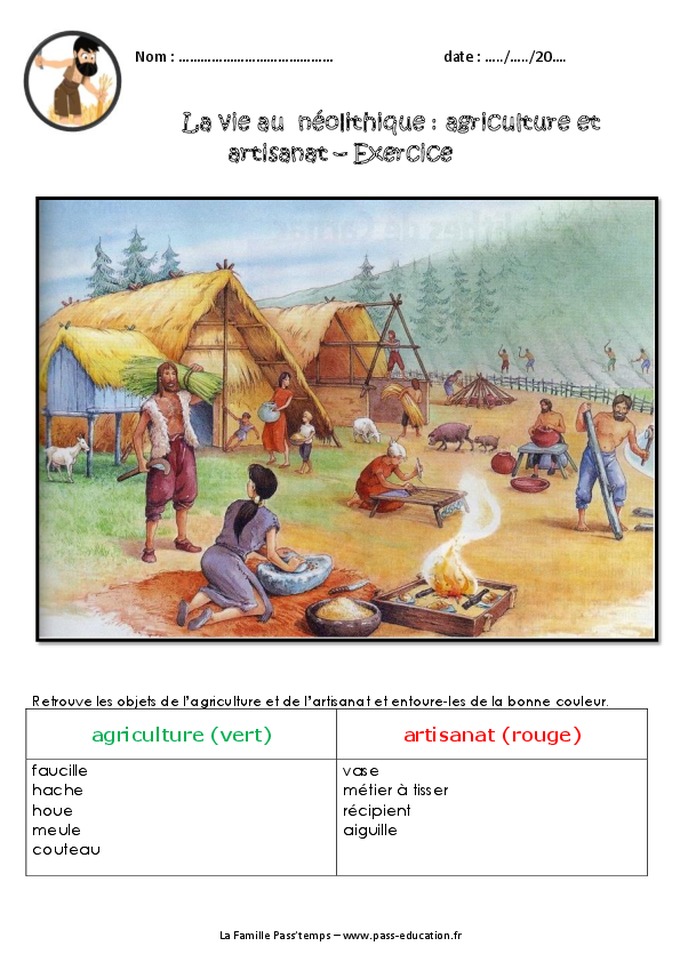 Evaluation Paleolithique Et Neolithique Cm1