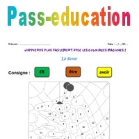 Futur  Ce1  Coloriage magique  Pass Education