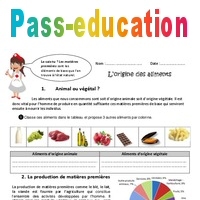 Origine Des Aliments Cm Cm Exercices Pdf Imprimer