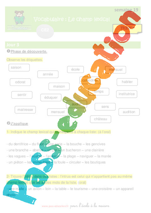 Champ Lexical De La Maison Ce Home Alqu