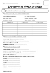 Cours Sur Les Registres De Langue PDF Cours Exercices Examens