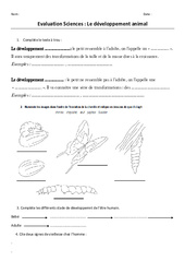 evaluation svt 6ème diversité parenté et unité des êtres vivants PDF