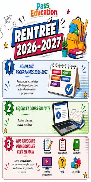 rentrée 2026 Pass Education