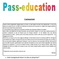 Description Autoportrait Ecriture Redaction 3eme 4eme Primaire Pass Education