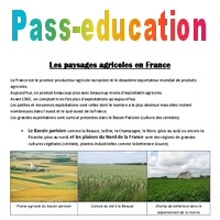 Les paysages agricoles en France - ce2 cm1 cm2 - Exercices - Cycle 3 ...