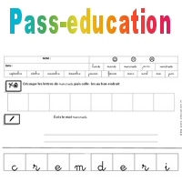 Mercredi Cursive Mercredi - Jours de la semaine - Ecriture cursive - Maternelle – Grande ...