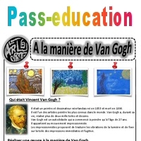 A La Maniere De Van Gogh Ce1 Ce2 Cm1 Cm2 Arts Visuels Cycle 3