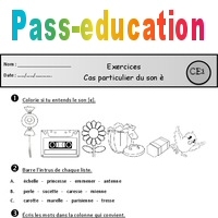 Exercices Son E Devant 2 Consonnes Ce1 Cycle 2 Etude Des Sons