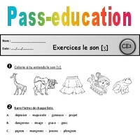 Exercices Son ʒ J G Ge Ce1 Cycle 2 Etude Des Sons