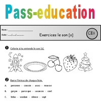 Exercices Son S S Ss C C T X Ce1 Etude Des Sons