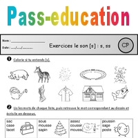 Exercices Son S S Ss Etude Des Sons Cycle 2