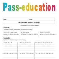 Factorisation avec un facteur commun - 3ème – Révisions – Brevet des ...