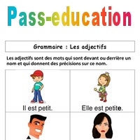 Cartes images en français - Adjectif 2 - Pour améliorer de manière ludique le vocabulaire de base, la syntaxe et la grammaire - Pour la garderie, le