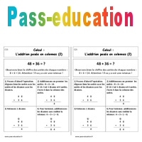 Addition Posee En Colonnes Avec Retenue Cp Lecon