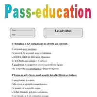 Adverbes Cm2 Fiche D exercices Avec Correction Cycle 3 PDF 