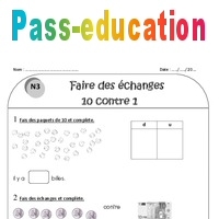 Faire Des Echanges 10 Contre 1 Ce1 Exercices Nombres De 0 A 40