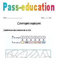 Coloriage additions et soustractions jusqu'à 10 CP CE1 - Maître Lucas