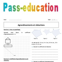 Réductions - Agrandissements - 4ème - Exercices - PDF à imprimer