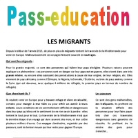 Les Migrants Cm1 Cm2 Lecture Comprehension Documentaire