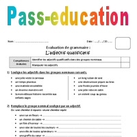 Adjectif Qualificatif - Cm2 - Bilan - PDF à Imprimer