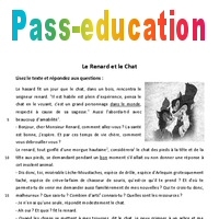 Le Renard Et Le Chat 6eme Lecture Conte Pass Education