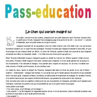 Le Chat Qui Parlait Malgre Lui Cm2 Recit Lecture Pass Education