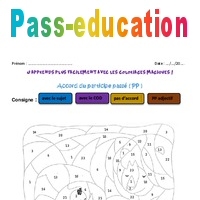 Accord Du Participe Passe Pp Cm2 Coloriage A Imprimer