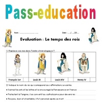 Temps des rois - Cm1 - Evaluation - Cycle 3 - PDF à imprimer