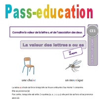 Connaitre La Valeur De La Lettre S Et De L Association Des Deux Ce1 Lecon