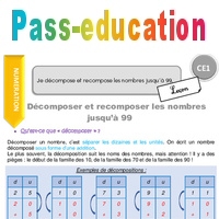 Je Decompose Et Recompose Les Nombres Jusqu A 99 Ce1 Lecon