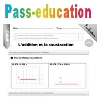 L Addition Et La Soustraction Evaluation Bilan Cm1