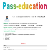 Mots Contenant Les Sons Ai Eil Euil Ouil Cm1 Fiche De Preparation