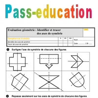 Evaluation Bilan Sur Identifier Et Tracer Des Axes De Symetrie Au Cm1 Avec La Correction