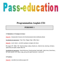 Programmation Annuelle Ce1 Anglais Progressions Doggy Foxy My English Pass