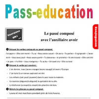 Exercices, révisions sur le passé composé avec l ...