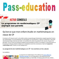 Le Programme De Mathematiques Cp Explique Aux Parents