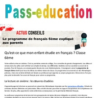 Le programme de français 6ème expliqué aux parents