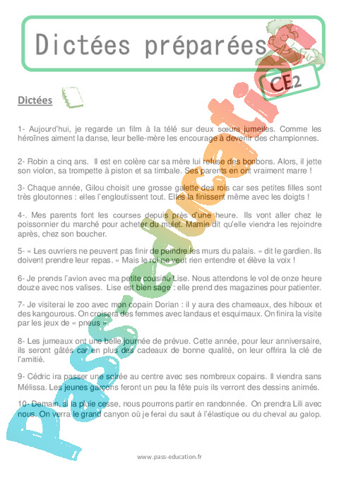 Dict e Pr par es R fl chies n 3 Niveau CE2 Cycle 2 PDF Imprimer