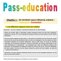 Un Territoire Sous Influence Urbaine – 3ème – Exercices Avec Les ...